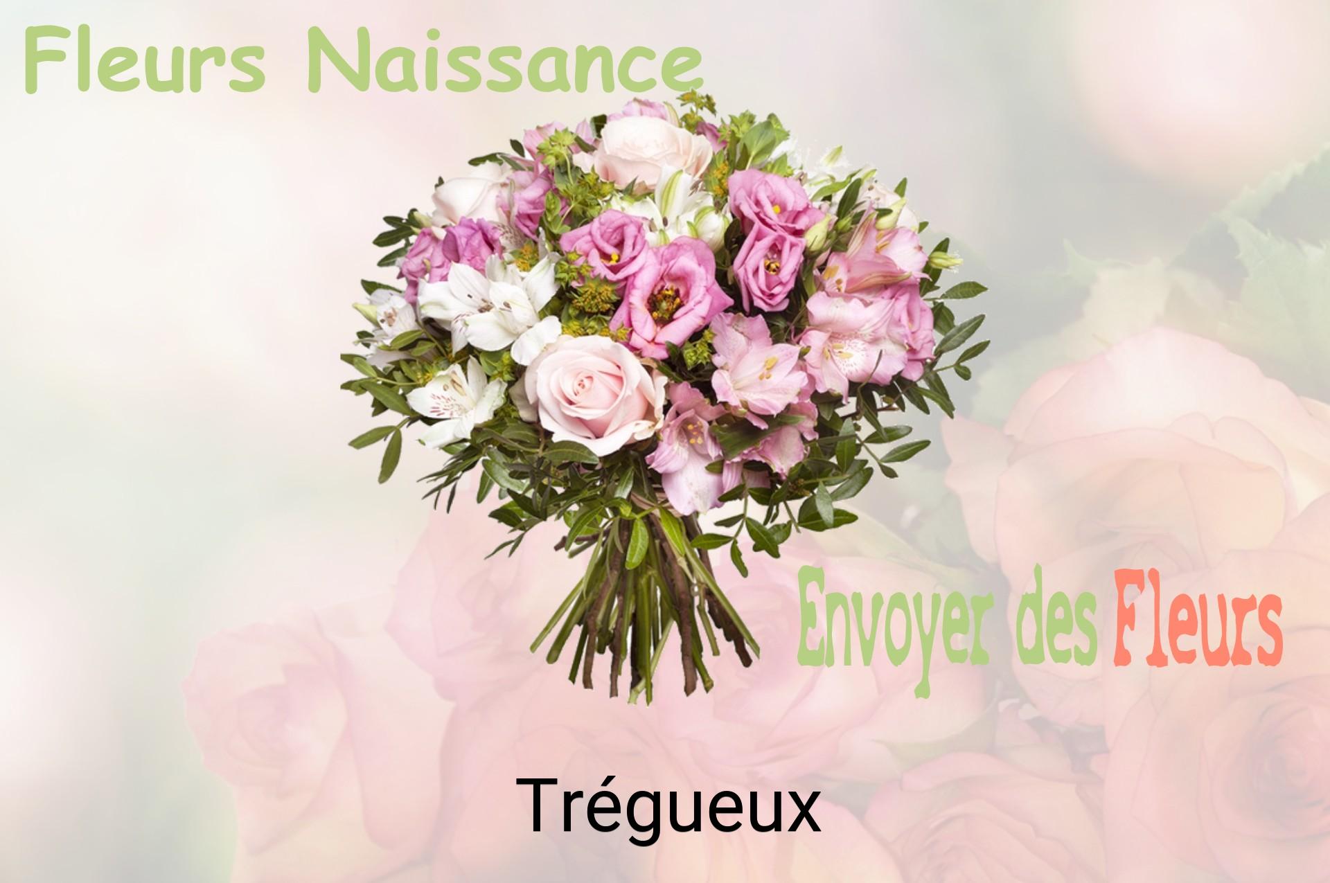 Bouquet de fleurs de naissance livré à Trégueux